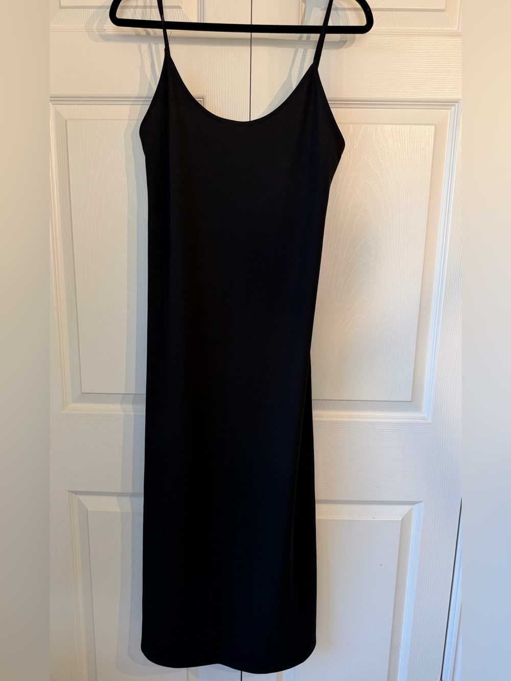 Zara Classic Black Slip Dress with Spaghetti Straps